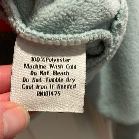 Ivory Ella Fleece Zip Pullover, Size S - Picture 5 of 6